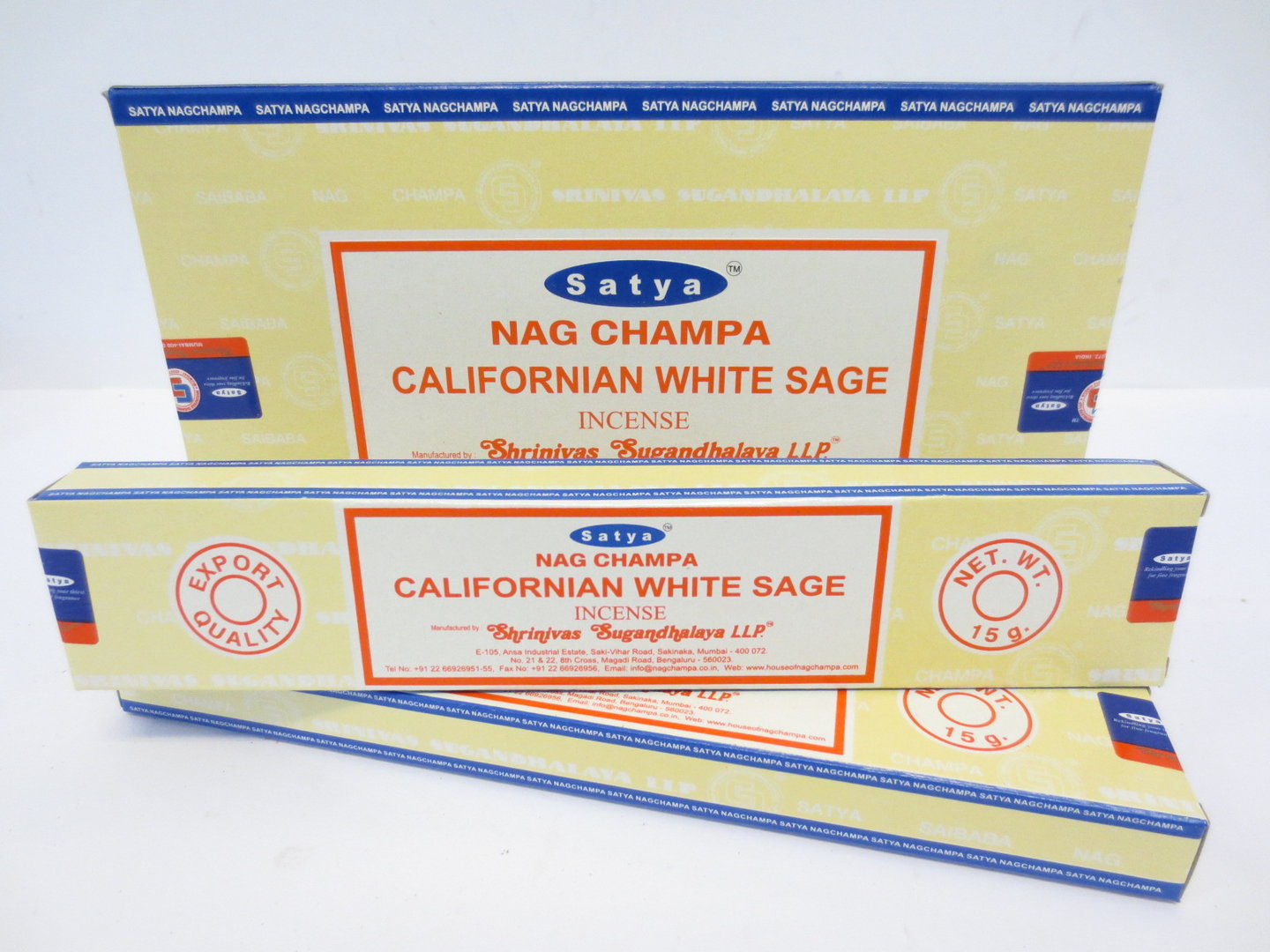 SATYA NAG CHAMPA CALIFORNIAN WHITE SAGE