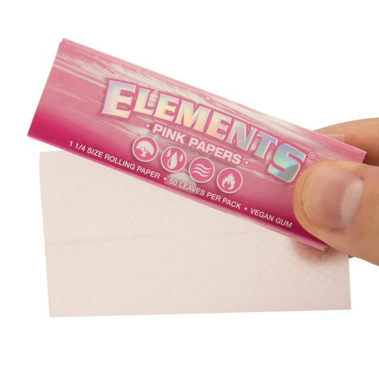 Elements Pink Rolling Papers 1¼ Size