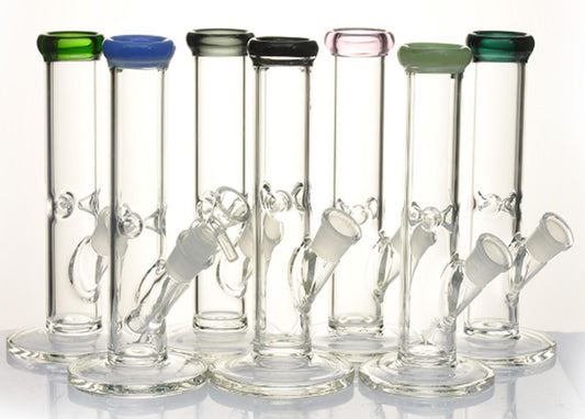 10'' Straight Glass Water Pipe with Ice Catcher