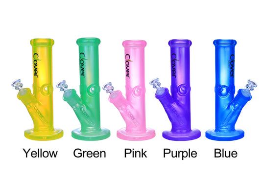 Clover 7mm Straight Glass Water Pipe