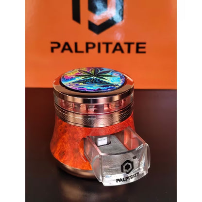PALPITATE Grinder with Clear Chamber Flower Style