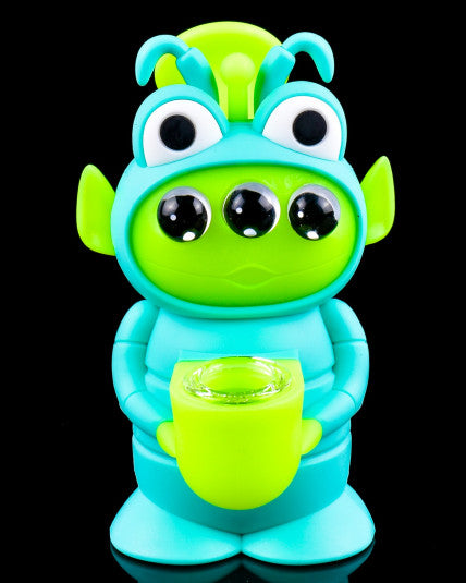 3 Eyed Monster Silicone Water Pipe